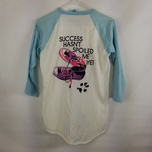 Vintage Rick Springfield 1982 Tour Single Stitch Raglan Shirt Size M Blue/White - Picture 2 of 7